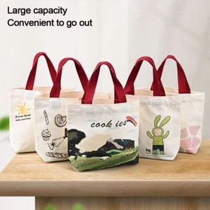 Cute Canvas Bag Large capacity Women Shopping Bag Fashion Tote Bags - Picture 1 of 16