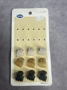 Y2K vintage goody 9 pcs hair clips 80472 - Picture 1 of 5