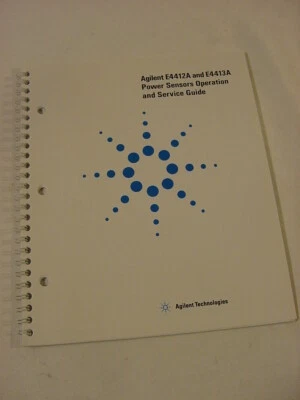 VTG MANUAL - AGILENT E4412A E4413A POWER SENSORS OPERATION SERVICE GUIDE - Image 1 of 2
