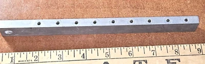 119638.000A 8-5/8"x 7/8" x 3/8"     9 HOLE copper buss bar Weighs 13.5 Ounces - Image 1 of 3