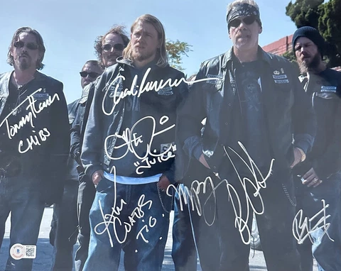 Sons of Anarchy #SOA Signed cast 11x14 Photograph BAS (Grad Collection) Cover