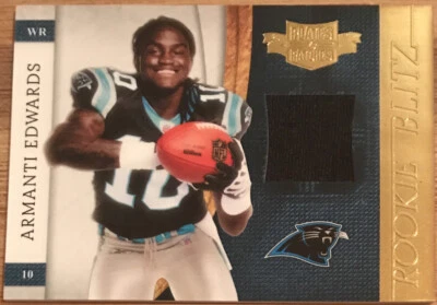 2010 Panini Plates & Patches Rookie Blitz Materials Armanti Edwards #21 - Image 1 of 2
