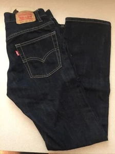 Levi's 511 Skinny Youth Boys Jeans Size 14 Reg 28x28 Dark Blue - Picture 1 of 2