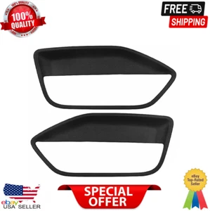 For 2005-2009 Ford Mustang Pair Interior Door Panel Insert Hard Cover Black - Picture 1 of 10