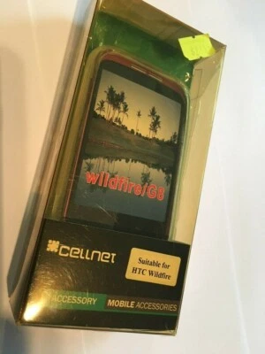 HTC Wildfire Fitted TPU Jelly Case Cover in Clear. Brand New in Original Package - image 1 of 3