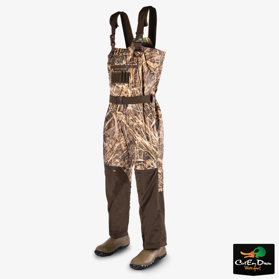 GATOR WADERS MENS SHIELD INSULATED BREATHABLE CHEST WADERS - CAMO DUCK HUNTING - Image 1 of 1