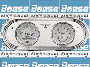 62 63 64 65 Chevy Nova Billet Aluminum Gauge Panel Dash Insert Instrument - Bild 1 von 4