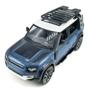 1/24 Land Rover Defender 110 Model Car Diecast Toy Cars Alloy Metal Vehicle Blue - Picture 1 of 13