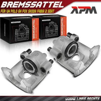 2x Bremssattel Vorne L+R 48mm für VW Polo Fox Lupo Skoda Fabia I II Seat Arosa - Bild 1 von 4