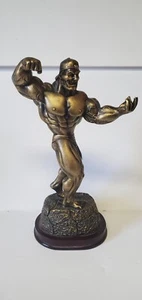 Bodybuilding Trophy / Statue 10" Resin Figurine Male Sculpture - Picture 1 of 6