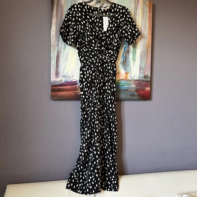 Mono AMOUR VERT Talla XS Fantasia Lavable 100% Seda Negro Blanco 💖NUEVO CON ETIQUETAS 💖 Foto 1 de 4