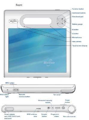 Motion Computing MC-C5t Tablet-PC 10,4 Zoll Core i5 4GB 64GB SSD IP54 WIN10 PRO - Bild 1 von 4