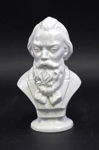 9942540-d Porzellan Büste Komponist Brahms weiß Wagner & Apel H15cm - Picture 1 of 4