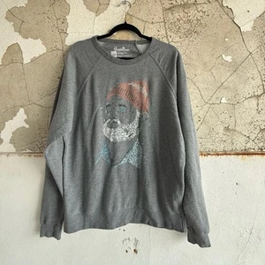 Threadless Life Aquatic Steve Zissou Sweatshirt Gray Graphic Crewneck 2XL Indie - Picture 1 of 4