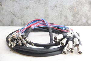 Seismic Audio SAXT-8X15M | 15' 8x 1/4inch TRS Male to XLR Male Snake -- Tested - Picture 1 of 6