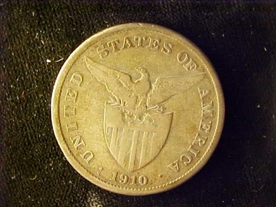 PHILIPPINES ONE PESO 1910-S - Image 1 of 2