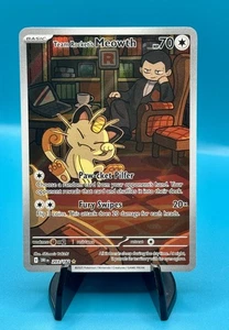 Pokémon TCG Destined Rivals Team Rocket's Meowth 203/182 Illustration Rare - Bild 1 von 2