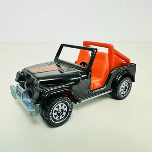 Siku Jeep CJ-5 Diecast Auto LKW Modell Made in West Germany in Schwarz & Orange - Bild 1 von 4