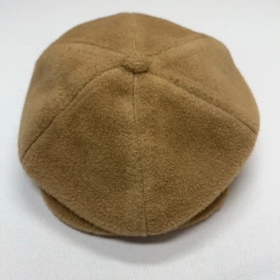 Polo Ralph Lauren Newsboy 帽子 尺寸 7 1/8 骆驼头发 英国制造 复古 — 第 1/4 张图片