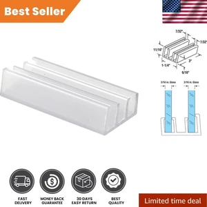 Funktionelle Nylon Duschtür Bodenführung 2er Pack - transparentes & leichtes Design - Bild 1 von 4