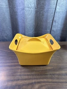 Rachael Ray 4 Quart Yellow Baking Dish W/ Lid Good Shape Deep Square - Picture 1 of 16