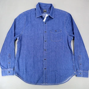 New Todd Snyder Shirt Men's XL Denim Point Collar Long Sleeve Button Down Blue - Picture 1 of 8