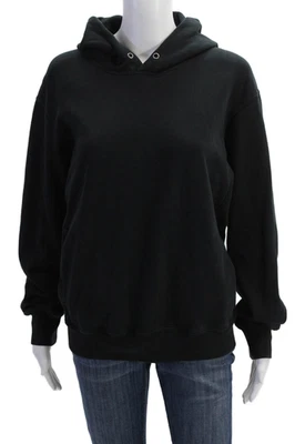 Uniqlo Mujer Pullover Manga Larga Sudadera con Capucha Negra Talla Pequeña Foto 1 de 4