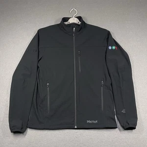 Marmot Jacket Mens Large Black Uber Windbreaker M3 Tempo Gorpcore Full Zip - Picture 1 of 12