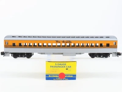 S Scale S-Helper Service D&RGW Rio Grande Coach Passenger Car  - Image 1 of 4