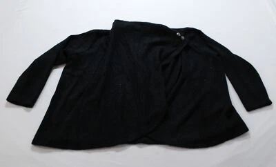 Cárdigan asimétrico metálico Maurices Plus para mujer MH7 negro talla 3X nuevo con etiquetas Foto 1 de 3