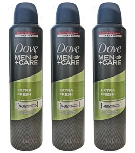 Dove Men+Care EXTRA FRESH Antiperspirant Deodorant Body Spray 250ml=8.4oz 3-Pack - Picture 1 of 2