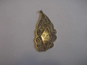VINTAGE FILLIGREE SILVER AND NIELLO PENDANT - Picture 1 of 3