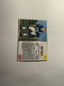 1962 Post Müsli Fußball #77 Bob Boyd Colts - FAIR - Bild 1 von 2