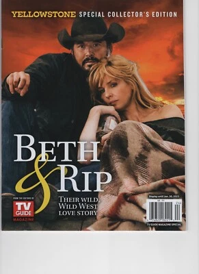 YELLOWSTONE BETH & RIP SPECIAL COLLECTOR'S EDITION 2022 TV GUIDE MAGAZINE - Image 1 of 2