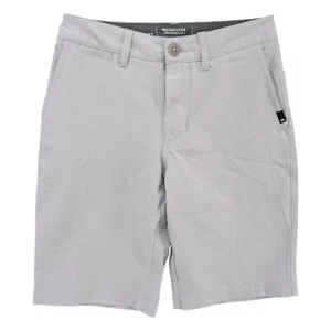 Quiksilver Union Amphibian Shorts Boys Grey Hybrid DryFlight Flat Front 9" Sz 24 - Picture 1 of 13