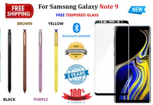 S Pen For Samsung Galaxy NOTE 9 + Free Temper Glass Stylus Bluetooth ALL COLORS - Picture 1 of 12