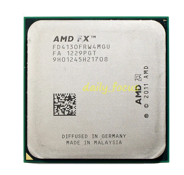 AMD FX-4100 FX-4130 FX-4170 FX-4300 FX-4350 Quad-Core Socket AM3+ CPU Processor - Image 1 of 4