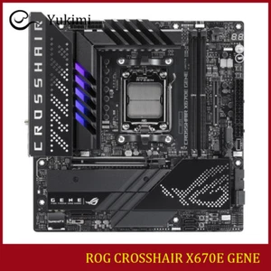 FOR ASUS AMD ROG CROSSHAIR X670E GENE DDR5*2 AM5 96GB micro-ATX Motherboard - Picture 1 of 7