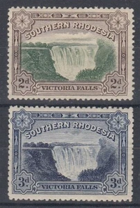 SOUTHERN RHODESIA 1932 VICTORIA FALLS SET (x2) MINT (ID:877/D49331) - Picture 1 of 1