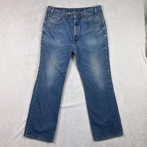 Vtg Levis 517 Jeans Mens 38X31 (Actual 37X29.5) Blue Slim Fit Bootcut USA Y2K - Picture 1 of 10