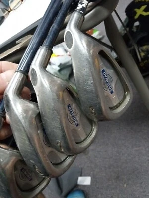 Callaway X-14 steelhead constant weight 6,7,8,9 Irons RH R Flex Graphite playrdy - Image 1 of 4