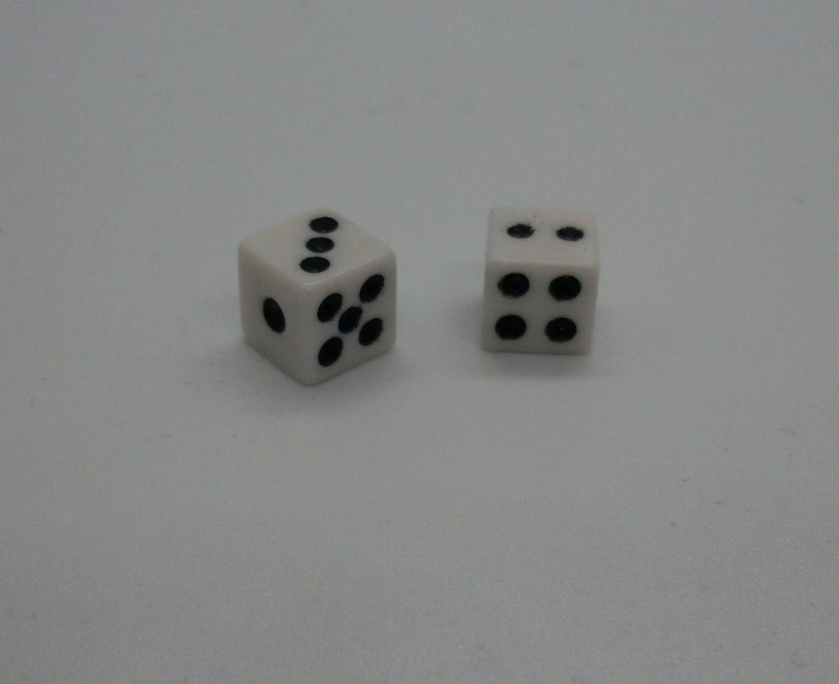 Stardust Mini-Würfel-Set Mit Silbernen Zahlen – 10 Mm, 7-teilig Perfekt Für DND & Rollenspiele