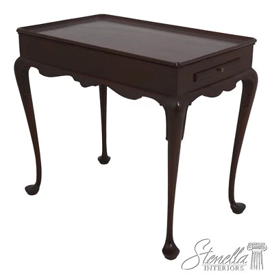 68759: Mesa de té ocasional BIGGS Queen Anne de caoba Foto 1 de 4