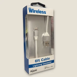 Just Wireless 6ft Lightning Cable Connector for Apple Products - Brand New - Bild 1 von 3