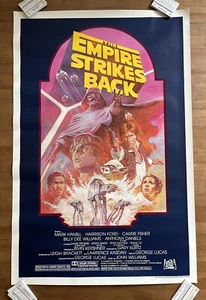 VTG 1982 STAR WARS ESB 1 SHEET RERELEASE SUMMER POSTER 41X27 Theatrical Empire - Picture 1 of 7