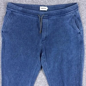 Taylor Stitch Apres Jogger Sweatpants Men XL Blue Shashiko Organic Cotton Lounge - Picture 1 of 13