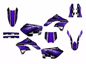 Kit de calcomanías KX 250F 2006 2008 gráficos para Kawasaki KXf250 #2001-PÚRPURA - Imagen 1 de 1