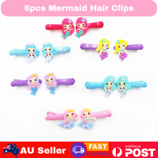 6pcs Mermaid Kids Baby Girl Hair Clips Cute Hairpin Accessories Party Favours