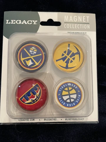 Legacy 4 Piece Denver Nuggets Magnet Set NEW Cover