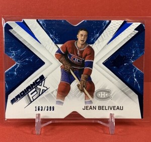 2022-23 UD SPX JEAN BELIVEAU Radiance FX Blue /399 #RFX-5 Montreal Canadiens